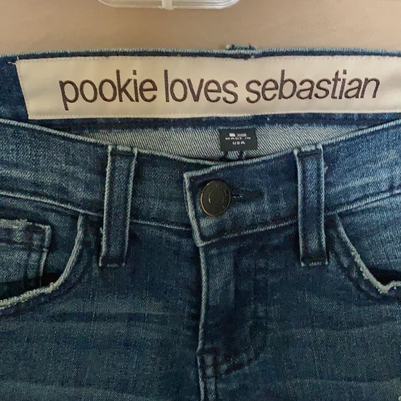 POOKIE Loves Sebastian distressed skinny jeans. Flying Monkey. Juniors Size 25. - Picture 5 of 8